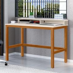 Escrivaninha Wolves 2 Nichos Off White Nature - CASA H