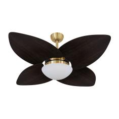 Ventilador De Teto Dormamu Dourado 4 Pás Tabaco 127v