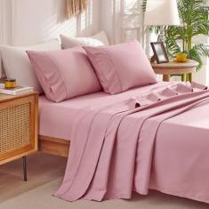 Jogo de Lençol Queen 4 Peças Milano Percal 400 Fios Ponto Palito - Bel