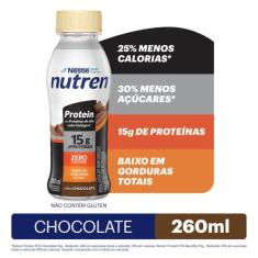 Bebida Láctea Nutren Protein 15g de Proteínas Chocolate 260ml - Nestlé