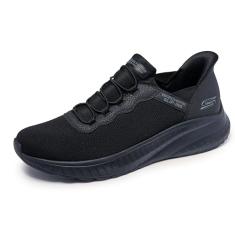 Skechers Tênis masculino Hands Free Slip-ins Bobs Squad Chaos-Daily Hype, Preto/preto, 41