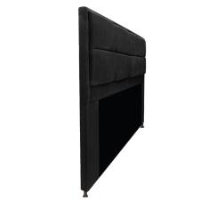 Cabeceira Munique 195 Cm King Size Suede Preto
