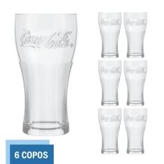 Copo de Vidro Coca Cola Clássico 470ml Cristal Nadir - 6 Un