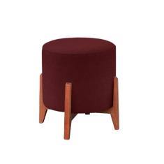 Banqueta Puff Thor Luxo Madeira Maciça