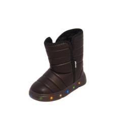 Tênis Bebê Novopé Abotinado Happy Com Led REF: 50001371A COM PELO