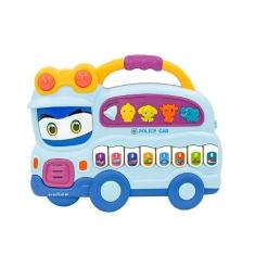 Teclado Piano Musical Bebê Brinquedo Infantil Divertido Som Carros