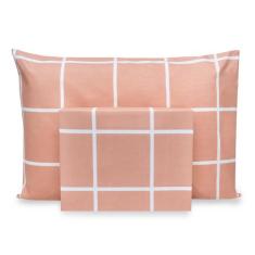 Lençol Solteiro de Cima Estampado 2 pçs Ponto Palito Percal Flex 400 F