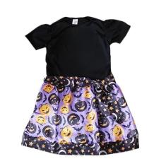 Fantasia Infantil Halloween: Vestido Estampas Sortidas + Surpresa - Mã