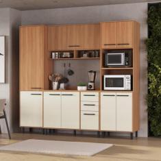 Armário de Cozinha Compacta Modulada 4 Peças Havana Multimóveis CR2032
