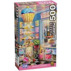 Quebra-Cabeça 500 Peças Doceria Colorida