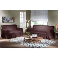 Capa Para Sofá Grossa em Gorgurinho 2 e 3 Lugares Ágatha