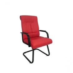 Cadeira Interlocutor Para Escritório Linha Itália Vermelho - DESIGN OF