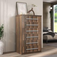 Cômoda Grande 6 Gavetas Com Fechadura 1327 Ilan San Remo