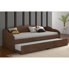 Sofá Cama Solteiro Funny III c/ Auxiliar Cacau - Conquista