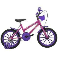 Bicicleta Infantil Criança Aro 16 Feminina Ultra Kids Com Rodinhas Men