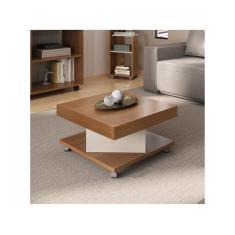 Mesa Centro Saara Pinho/Off White Artely, Cinamomo e Off White