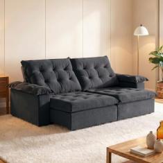 Sofá Modulado Retrátil e Reclinável 230cm Genebra - Martins Estofados