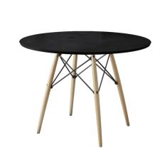 Mesa de Jantar Redonda Eiffel Wood 90 cm