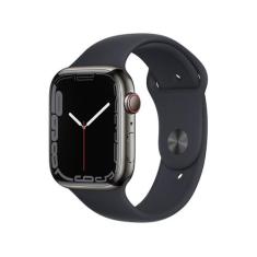Apple Watch Series 7 45mm Gps + Cellular Grafite - Aço Inoxidável Meia