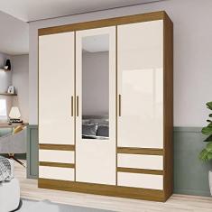 Guarda Roupa Solteiro 3 Portas 3 Gavetas Carson Plus Espresso Móveis