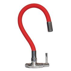 Torneira Gourmet Bica Movel Parede C34 1/4 volta Vermelha