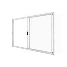 Janela de Correr Abertura Direita Exclusiva 2 Folhas Vidro Liso 100x120cm Crv Portas e Janelas Branco