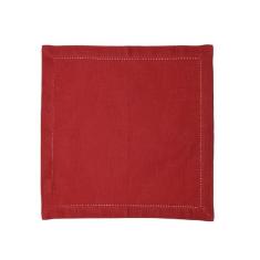 Jogo de guardanapo algodão Bon Gourmet Luxo 2 peças 40x40cm vermelho