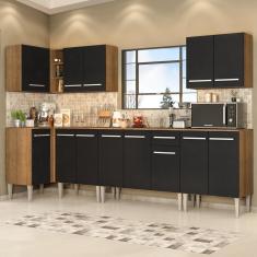 Cozinha Completa de Canto Emilly Rock Madesa