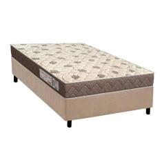 Conjunto Box Solteiro: Colchão Espuma Orthoflex D28 Comfortpedic+ Base CRC Suede Clean(78x188)