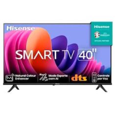 Imagem de Smart TV 40" FHD Hisense 40A4N com DTS Virtual X, Game e Sports Mode, Controle por Voz, Share to TV e Compatível com Alexa