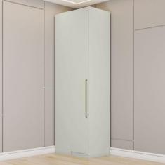 Guarda-Roupa Solteiro Modulado Seletto 1 Porta Areia - Henn, Cinza, Cl