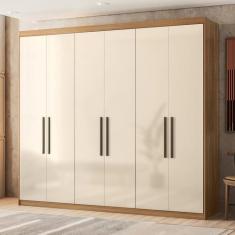 Guarda Roupa Casal 6 Portas 2 Gavetas 100% MDF London - Demóbile