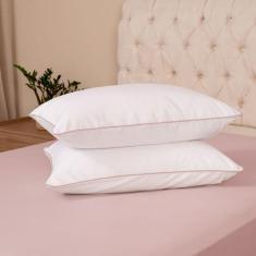 Kit 02 Fronhas Envelope p/ Travesseiro 70cm x 50cm 200 Fios - Casa Pau