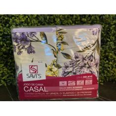 Jogo de lençol malha casal 100% algodão - Savi's Enxovais