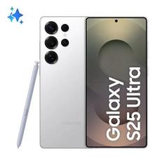 Smartphone Samsung Galaxy S25 Ultra 512GB 5G - Titânio Prata, com Caneta S Pen, Galaxy AI, Câmera Quadrupla 200MP + Selfie 12MP, RAM 12GB, Tela 6.9"