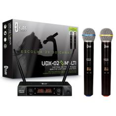 Microfone Sem Fio Duplo uhf Dylan UDX-02 Multi