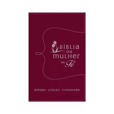 Bíblia Da Mulher De Fé, Nvi, Couro Soft, Vermelho