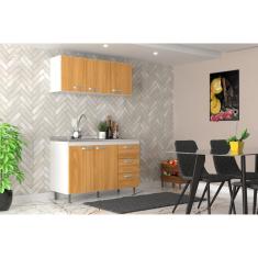 Cozinha Modulada 2 Peças Ipanema Branco-cinnamomo