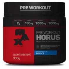 Pré-Treino Horus Max Titanium Carboidratos 300g Sabores, Blue Ice