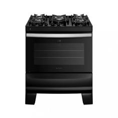 Fogão 5 Bocas Atlas Agile Up Glass Acendimento Automático, Preto, Bivo