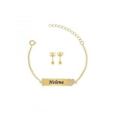 Conjunto Infantil Chapinha Coração E Brinco Bolinha Banho - Jhulias Jo