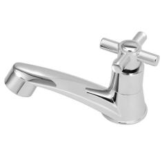 Torneira Lavatório Mesa Abs Cromado Slim 1/4 V - Modelar, Prateado, Aç