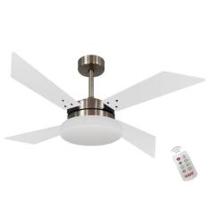 Ventilador Tecno Branco 127V e Controle Remoto - CASAH, 110V