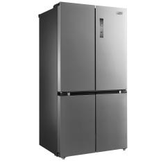 Refrigerador Midea French Door InverterQuattro MD-RF556FGA29 com Tecnologia Dual Cooling System Inox Fumê - 482L