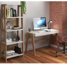Conjunto Home Office 2 Peças Escrivaninha E Estante Trend - Artesano M