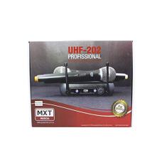Microfone MXT sem Fio Duplo UHF202 FREQ. 686,1-690,3MHZ