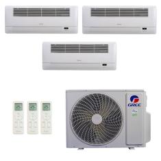 Ar-Condicionado Multi Split Inverter R-32 Gree 24.000 (3x Evap Cassete 1 Via 12.000) Quente/Frio 220V