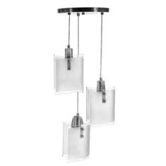 Lustre Pendente Calha De Vidro Triplo 1 Mt De Fio - MARRYLUZ