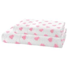 Kit Jogo de Toalhas Dohler 2 Peças Banho e Rosto Prisma 100% Algodão E