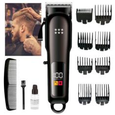 Maquina Profissional De Cortar Cabelo Bateria Recarregável - B-MAX